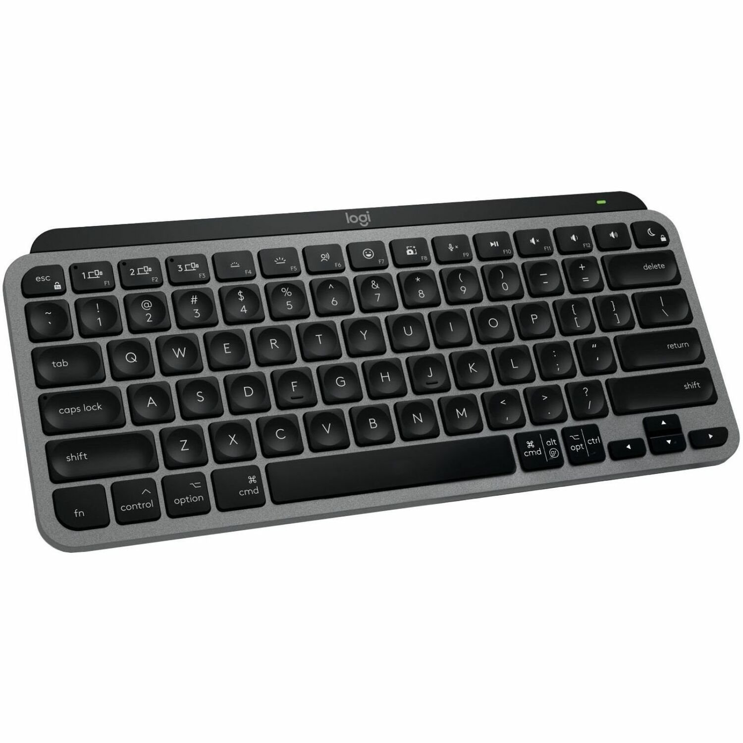 Logitech MX Keys Mini for Mac Minimalist Wireless Keyboard for MacBook Pro,Macbook Air,iMac,iPad, Compact, Bluetooth, Backlit Keys, USB-C, Fast, fluid Typing, Space Gray