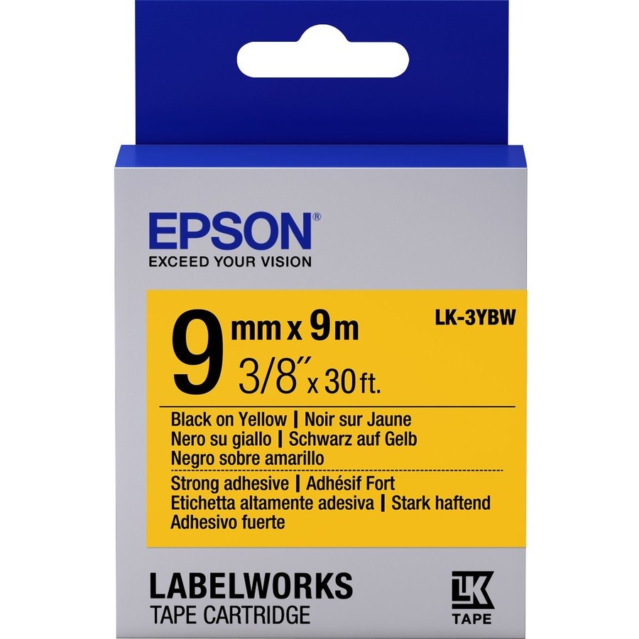 Epson LabelWorks LK-3YBW Label Tape