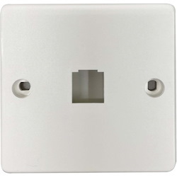 Tripp Lite by Eaton 1-Port French-Style Wall Plate, White, TAA