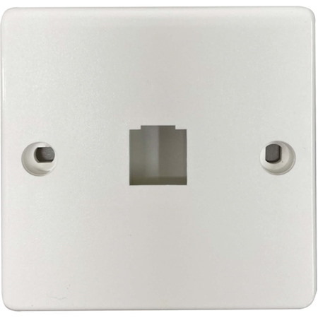 Tripp Lite by Eaton 1-Port French-Style Wall Plate, White, TAA