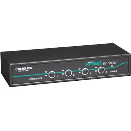 Black Box ServSwitch EC for PS/2 and USB Servers and PS/2 or USB Consoles Kit, 4-Port