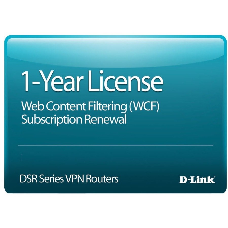 D-Link DSR-150 Dynamic Web Content Filtering License, 12-months