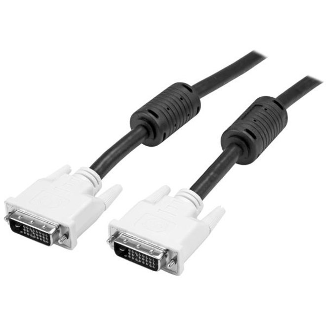 StarTech.com 10m DVI-D Dual Link Cable - Male to Male DVI-D Digital Video Monitor Cable - 25 pin DVI-D Cable M/M Black 10 Meter, 2560x1600