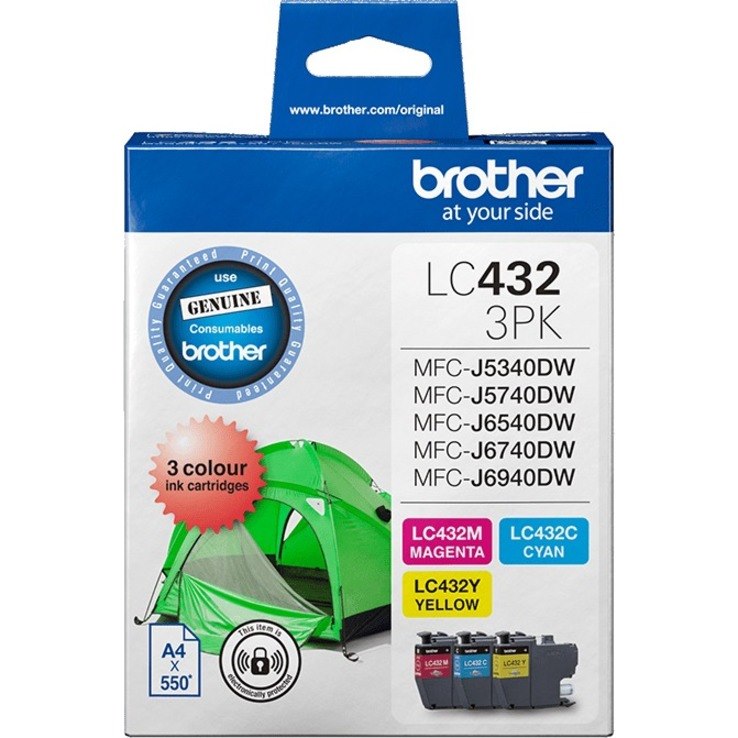 Brother LC4323PKS Original Inkjet Ink Cartridge - Cyan, Magenta, Yellow - 3 / Pack