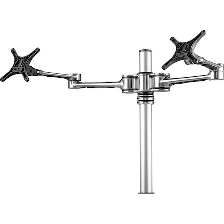 Atdec dual monitor desk mount - Flat and curved monitors up to 32in - VESA 75x75, 100x100