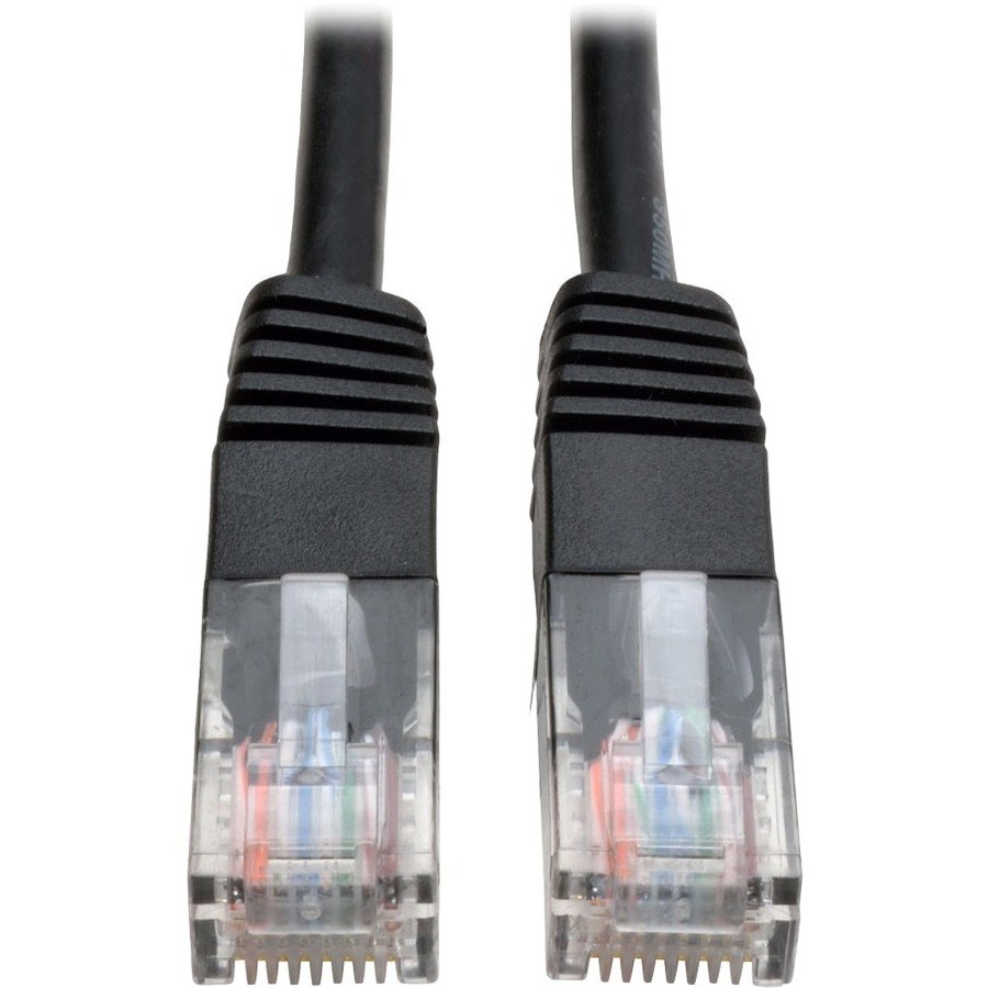 Eaton Tripp Lite Series Cat5e 350 MHz Molded (UTP) Ethernet Cable (RJ45 M/M), PoE - Black, 12 ft. (3.66 m)