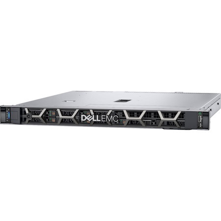 Dell EMC PowerEdge R350 1U Rack-mountable Server - 1 x Intel Xeon E-2314 2.80 GHz - 8 GB RAM - 480 GB SSD - 12Gb/s SAS, Serial ATA/600 Controller