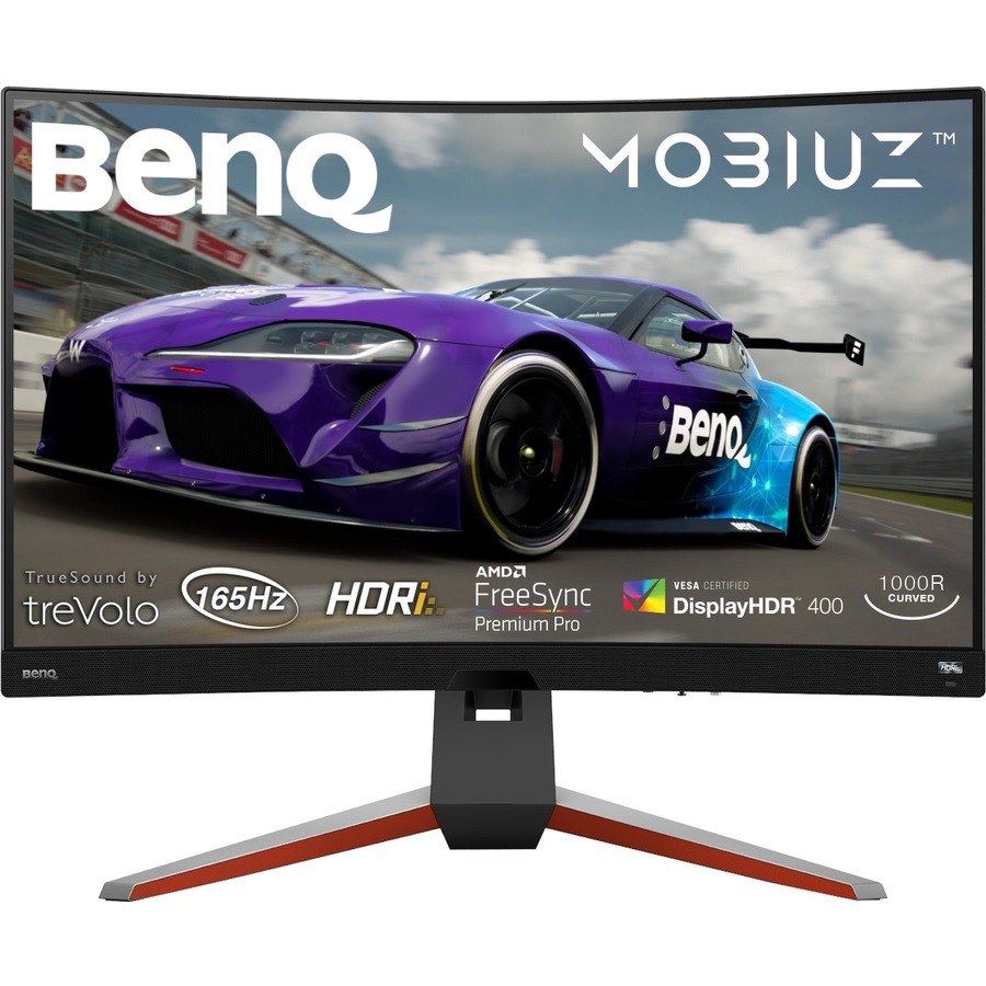 BenQ MOBIUZ EX3210R 32" Class WQHD Curved Screen Gaming LCD Monitor - 16:9 - Metallic Gray