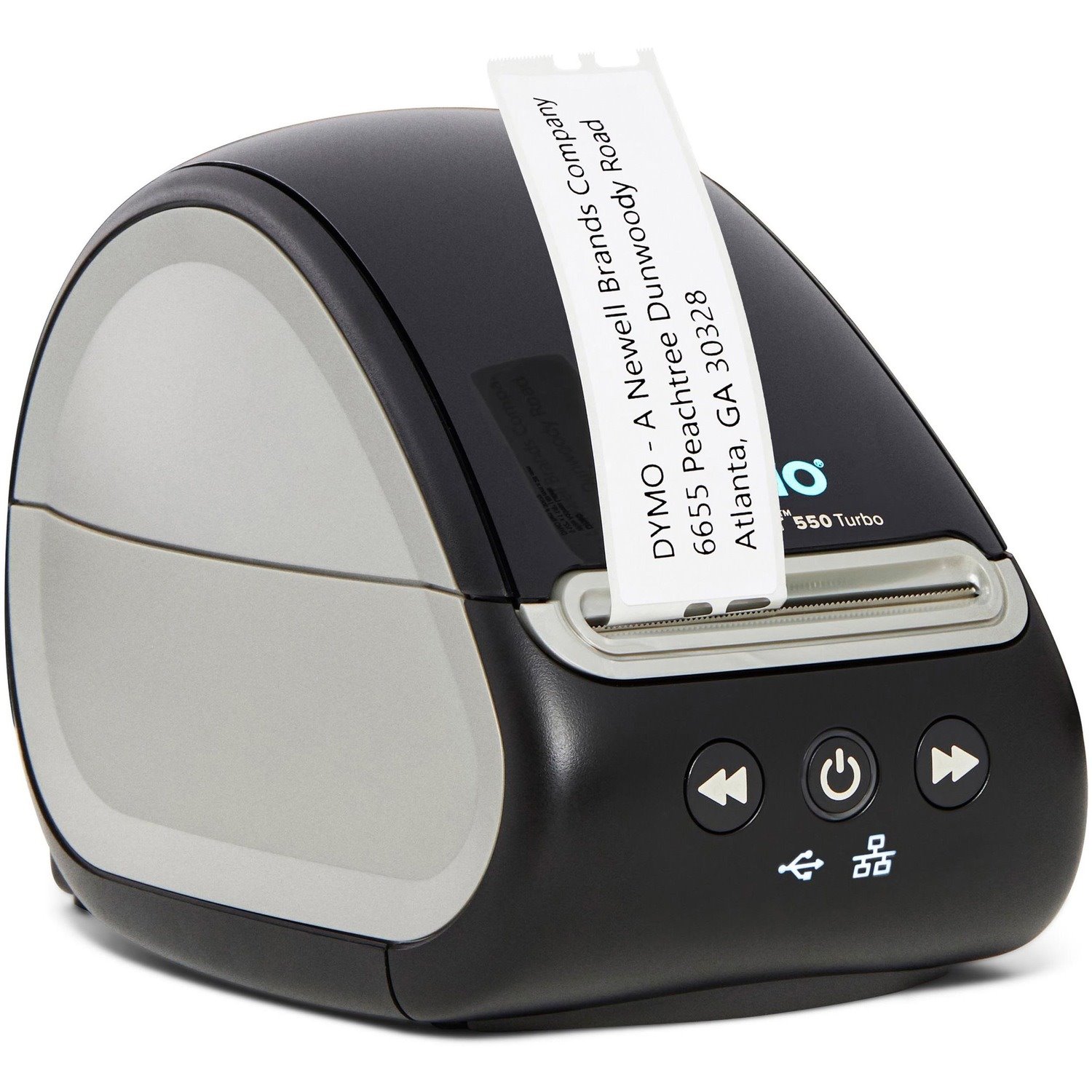 Dymo LabelWriter 550 Direct Thermal Printer - Monochrome - Label Print - Ethernet - USB - USB Host - Black