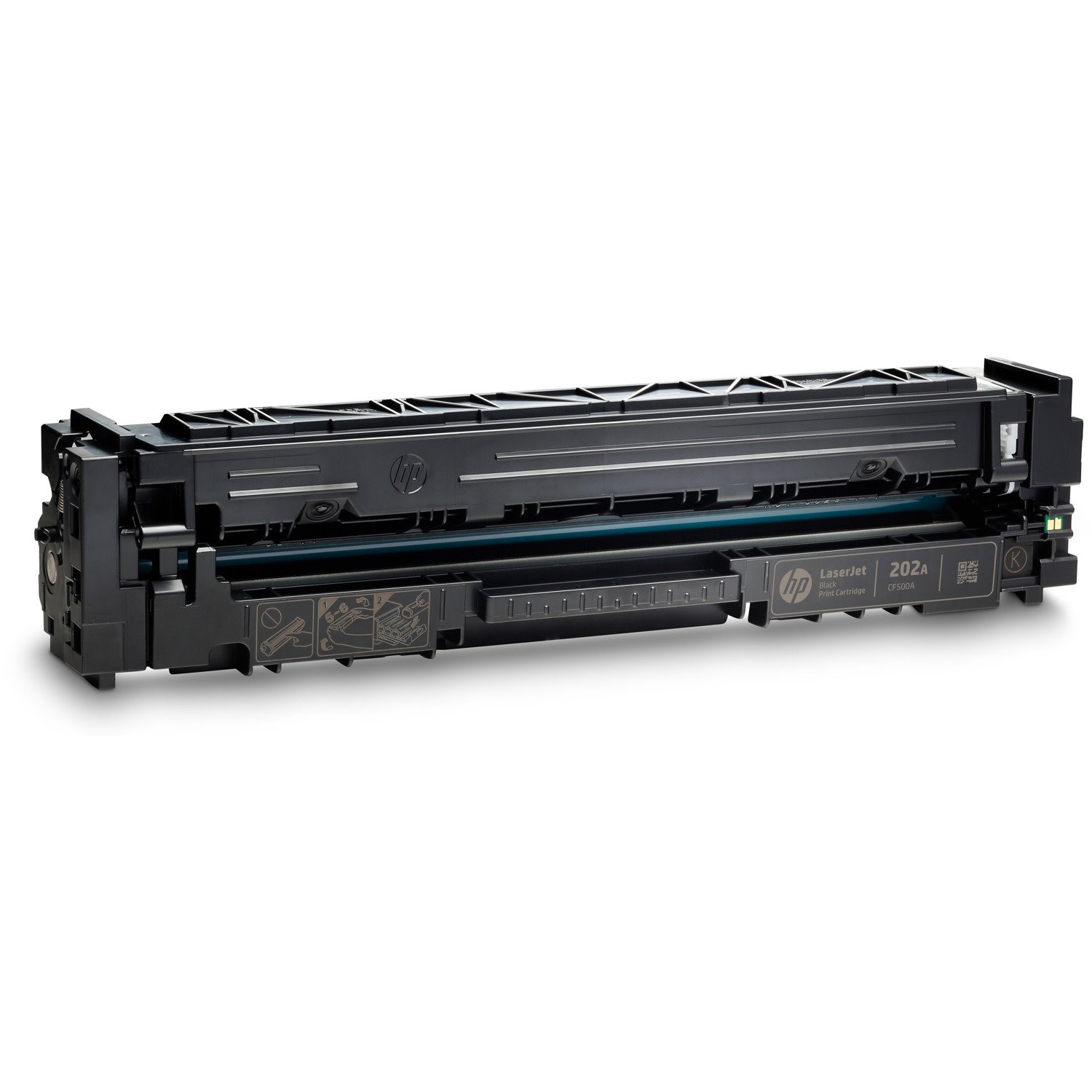 HP 202A (CF500A) Original Standard Yield Laser Toner Cartridge - Black - 1 Each