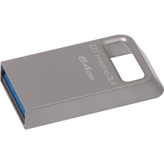 Kingston 128GB DTMicro USB 3.1/3.0 Type-A Metal Ultra-Compact Flash Drive
