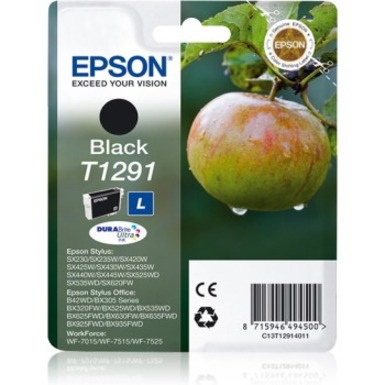 Epson DURABrite Ultra T1291 Inkjet Ink Cartridge - Black - 1 Pack