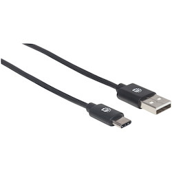 Manhattan Usb 2.0 Type-A Male To Usb-C Male. Connects A Usb-C Device To A Hi-Speed Usb Hub