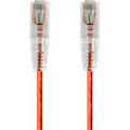 Monoprice SlimRun Cat6 28AWG UTP Ethernet Network Cable, 3ft Orange