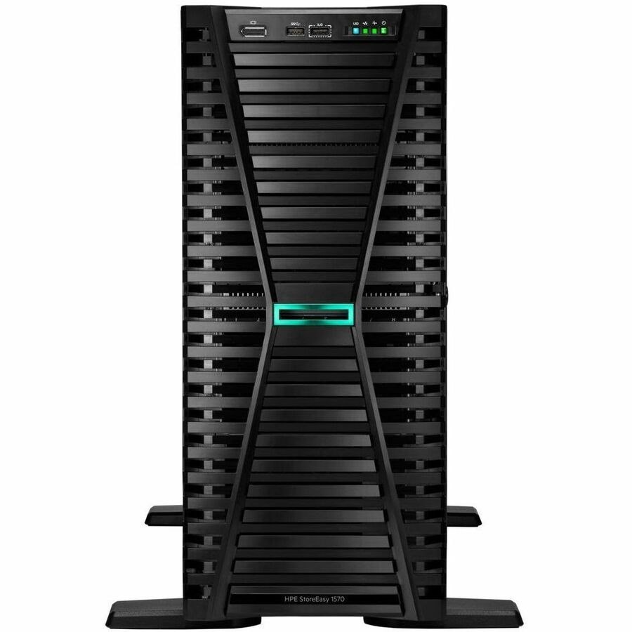 HPE StoreEasy 1570 4 x Total Bays SAN/NAS Storage System - 8 TB HDD - 4 x 2TB - Intel Xeon Bronze 3408U Octa-core (8 Core) 1.80 GHz - 16 GB RAM - DDR5 SDRAM - 4.5U Tower