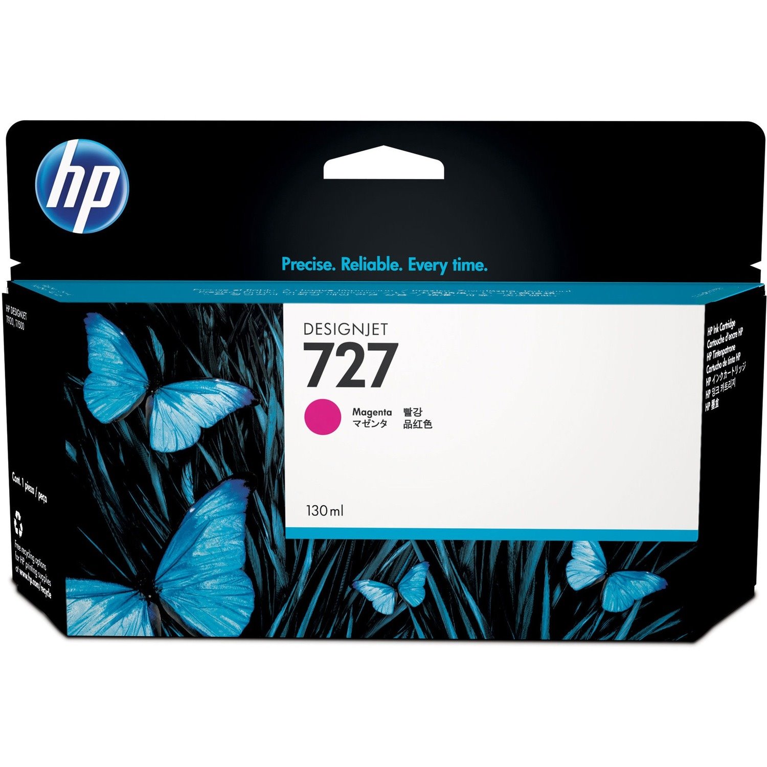 HP 727 Original Standard Yield Inkjet Ink Cartridge - Single Pack - Magenta - 1 Each