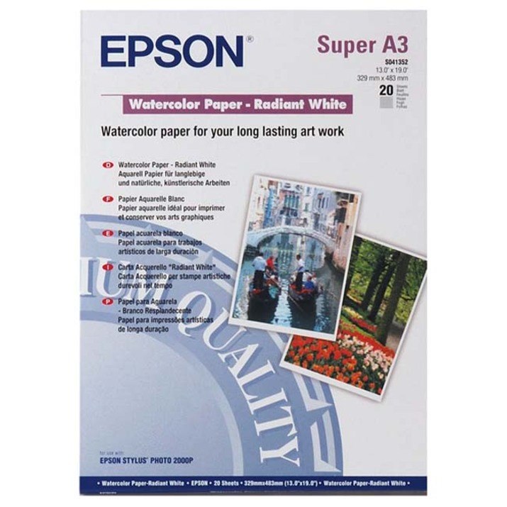 Epson C13S041352 Inkjet Fine Art Paper - Radiant White