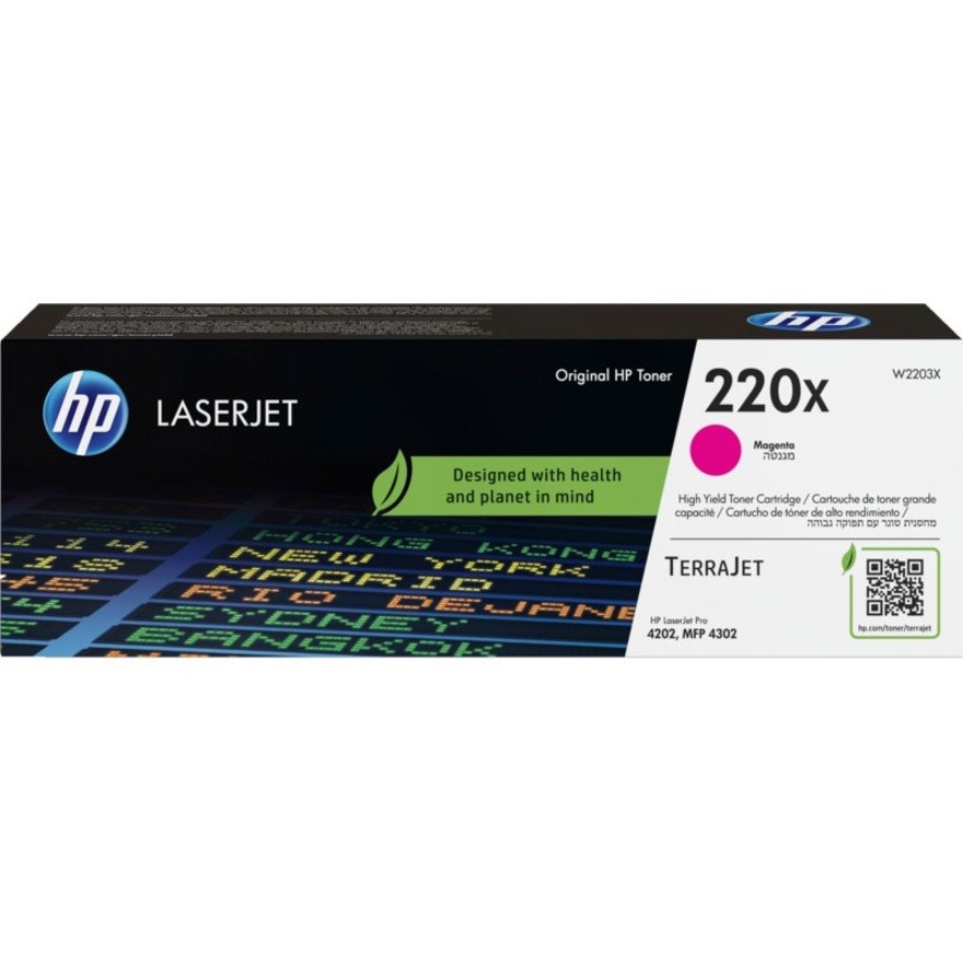 HP 220X Original High Yield Laser Toner Cartridge - Magenta Pack