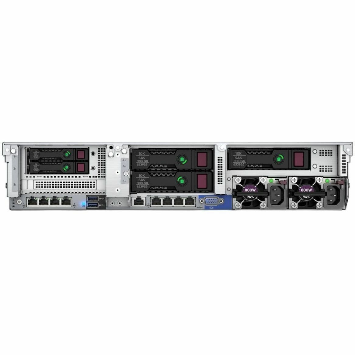 HPE ProLiant DL380 G10 2U Rack Server - 1 x Intel Xeon Silver 4210R 2.4 GHz - 64 GB RAM - 960 GB SSD - (2 x 480GB) SSD Configuration - Serial ATA, 12Gb/s SAS Controller - Smart Choice