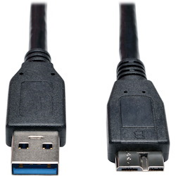 Eaton Tripp Lite Series USB 3.0 SuperSpeed Device Cable (A to Micro-B M/M) Black, 3 ft. (0.91 m)