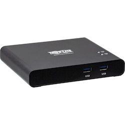 Tripp Lite by Eaton 2-Port USB-C KVM Dock - 4K HDMI, USB 3.2 Gen 1, USB-A Hub, Remote Selector, 85W PD Charging, Black