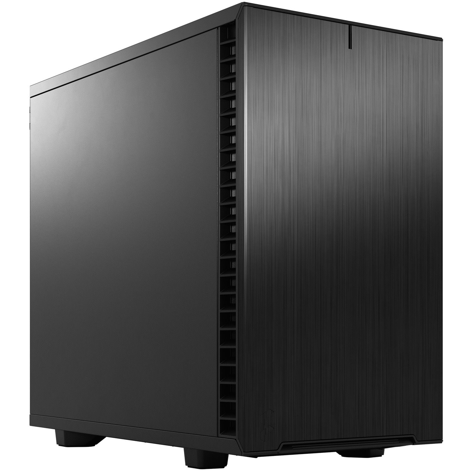 Fractal Design Define 7 Nano Computer Case - Mini DTX, Mini ITX Motherboard Supported - Tower - Steel, Brushed Aluminium - Black Solid