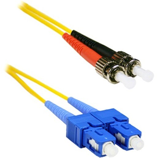 ENET 1M SC/ST Duplex Single-mode 9/125 OS1 or Better Yellow Fiber Patch Cable 1 meter SC-ST Individually Tested