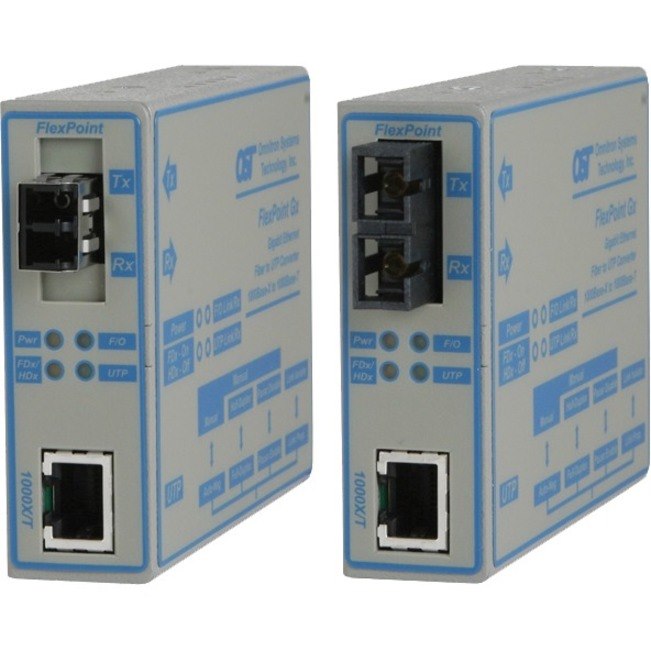 Omnitron Systems Gigabit Ethernet Copper-to-Fiber Media Converter