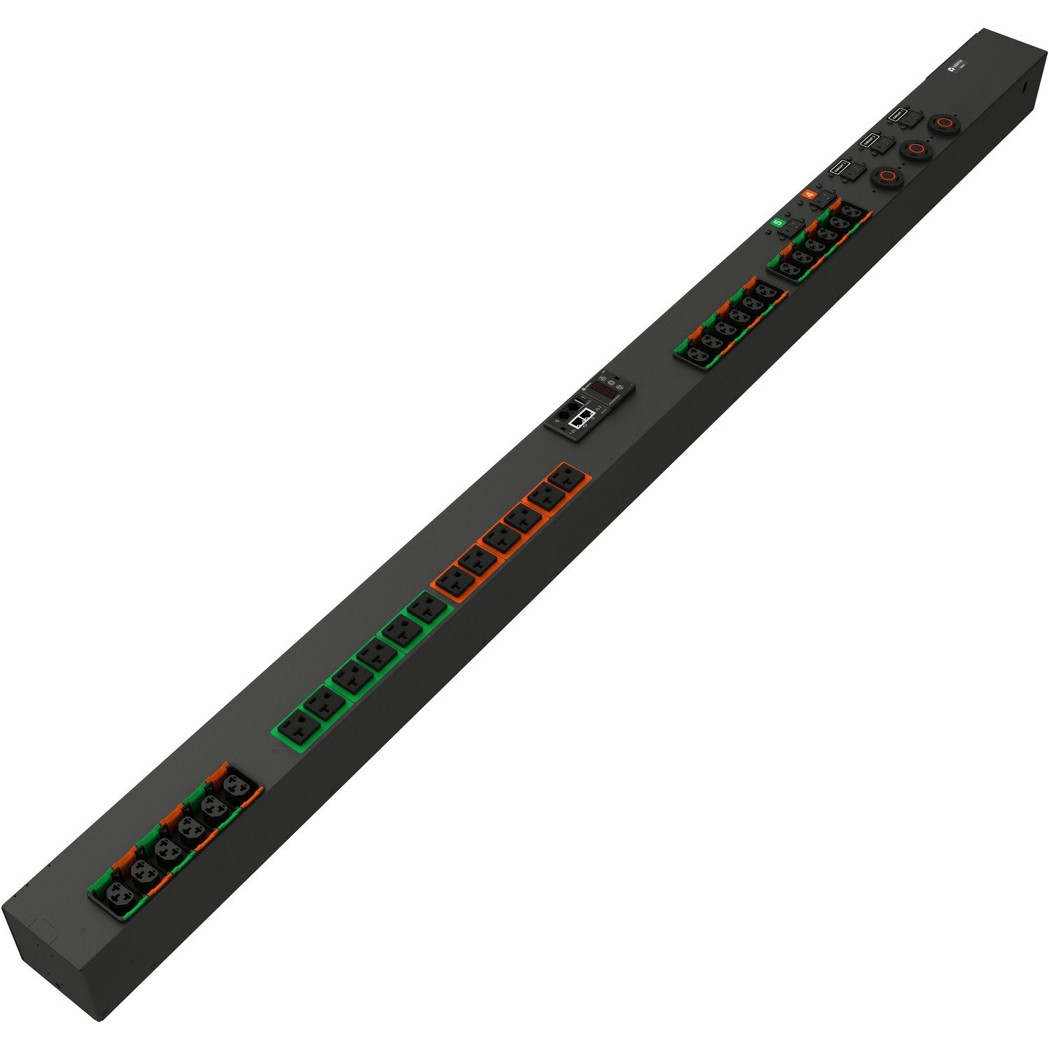 Liebert VP4N6003 18 x C13/C19, 12 x NEMA 5-20R, 3 x NEMA L14-30R Vertical PDU