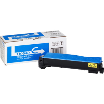 Kyocera TK-540C Original Laser Toner Cartridge - Cyan Pack