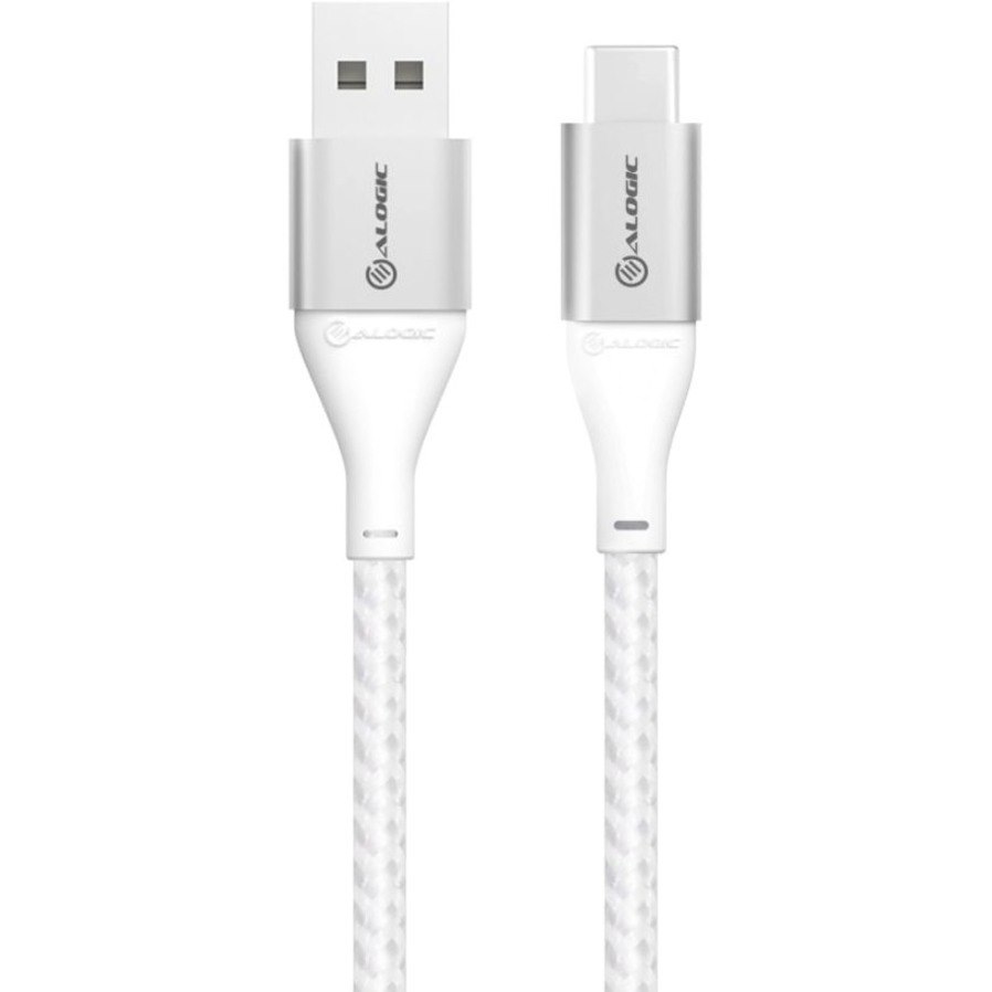 Alogic Super Ultra 30 cm USB/USB-C Data Transfer Cable for Phone, Tablet, Notebook, Peripheral Device, USB Device, Chromebook, Wall Charger, Computer - 1