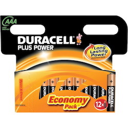 Duracell Plus Power Battery - Alkaline - 12Pack