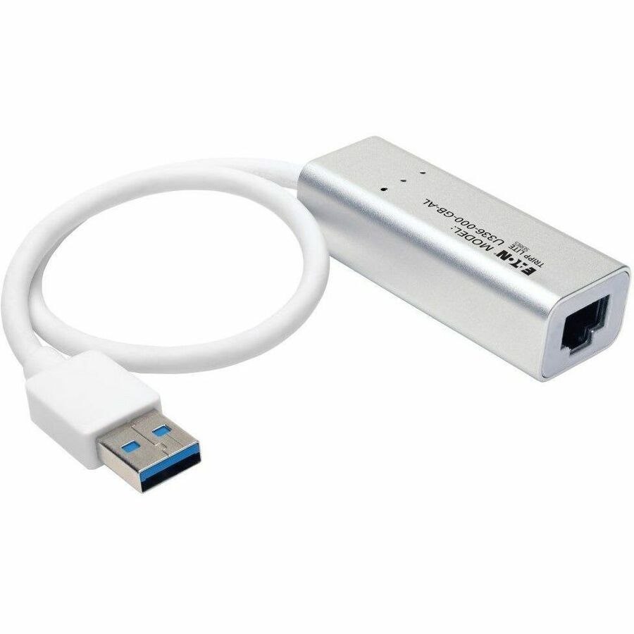 Eaton Tripp Lite Series USB 3.0 SuperSpeed to Gigabit Ethernet NIC Network Adapter, 10/100/1000, Plug and Play, Aluminum