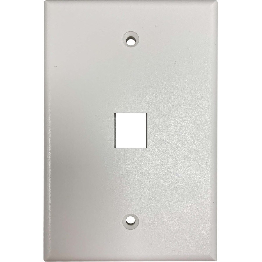 Eaton Tripp Lite Series Safe-IT 1-Port Single-Gang Keystone Wall Plate, Antibacterial, Ivory Matte, TAA