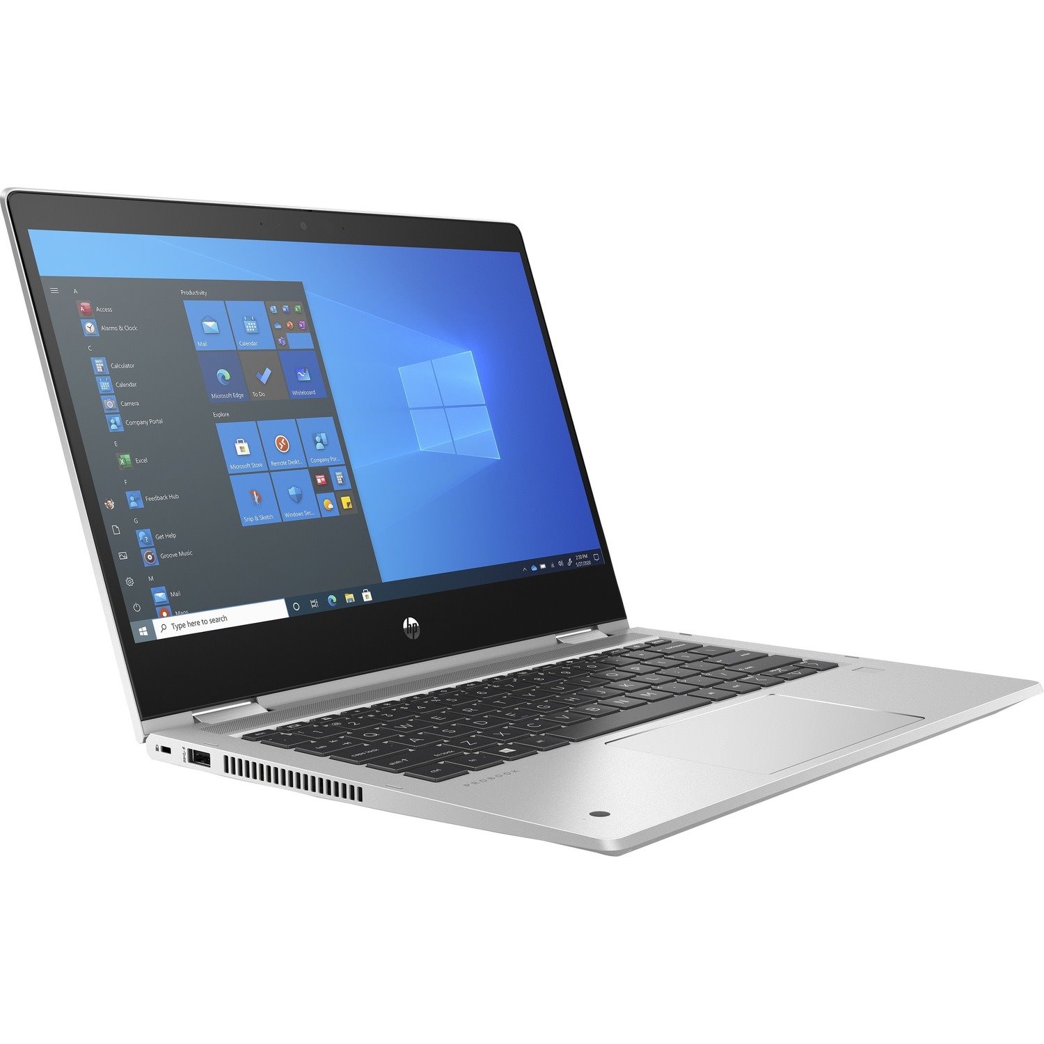 HP ProBook x360 435 G8 33.8 cm (13.3") Touchscreen Rugged Convertible 2 in 1 Notebook - Full HD - 1920 x 1080 - AMD Ryzen 5 5600U Hexa-core (6 Core) 2.30 GHz - 8 GB Total RAM - 256 GB SSD - Pike Silver Aluminum