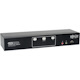 Tripp Lite by Eaton 2-Port Dual Monitor DVI KVM Switch, TAA, GSA with Audio and USB 2.0 Hub, Cables included