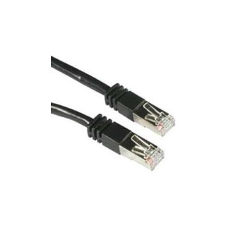 C2G-7ft Cat5e Molded Shielded (STP) Network Patch Cable - Black