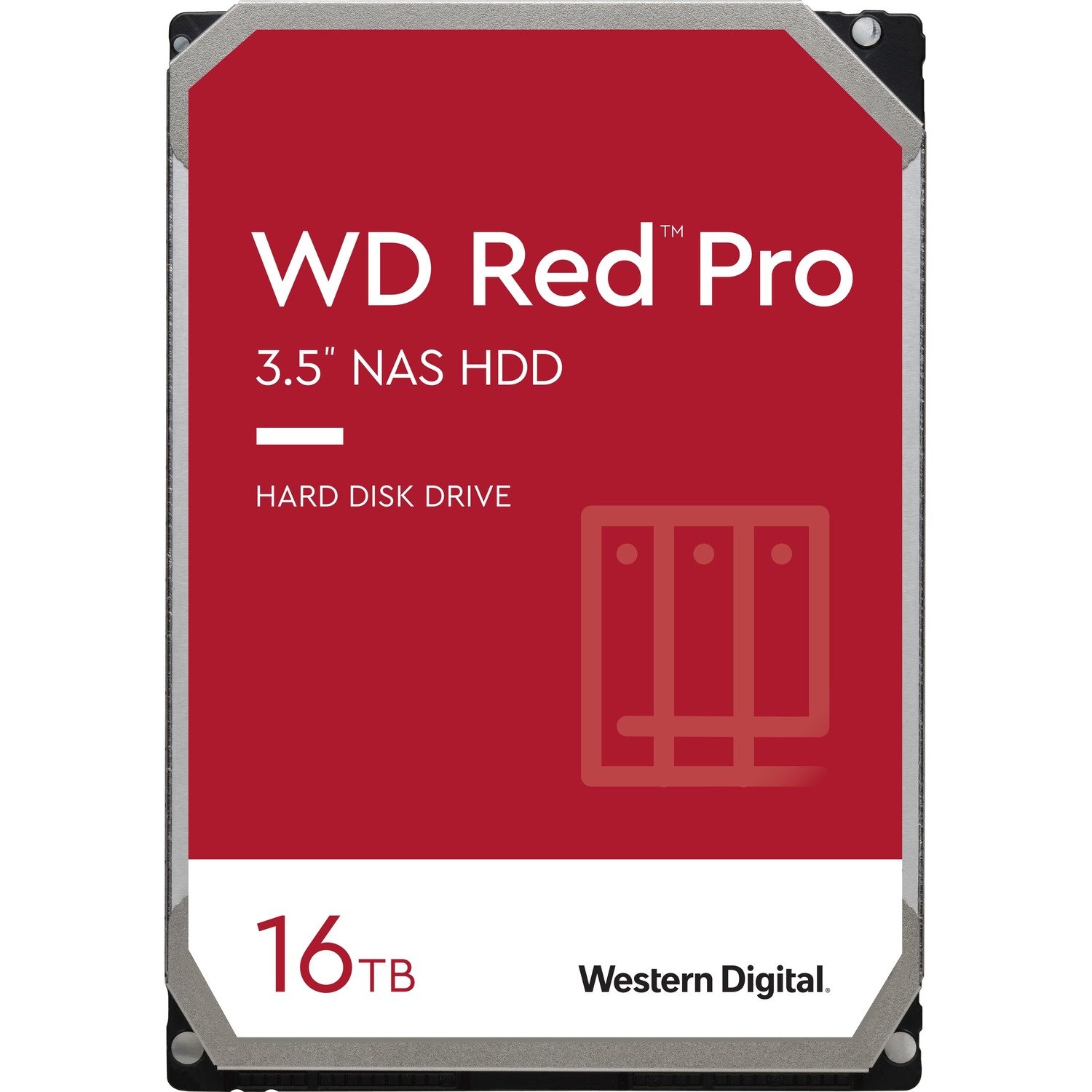 Western Digital Red Pro WD161KFGX 16 TB Hard Drive - 3.5" Internal - SATA (SATA/600) - Conventional Magnetic Recording (CMR) Method