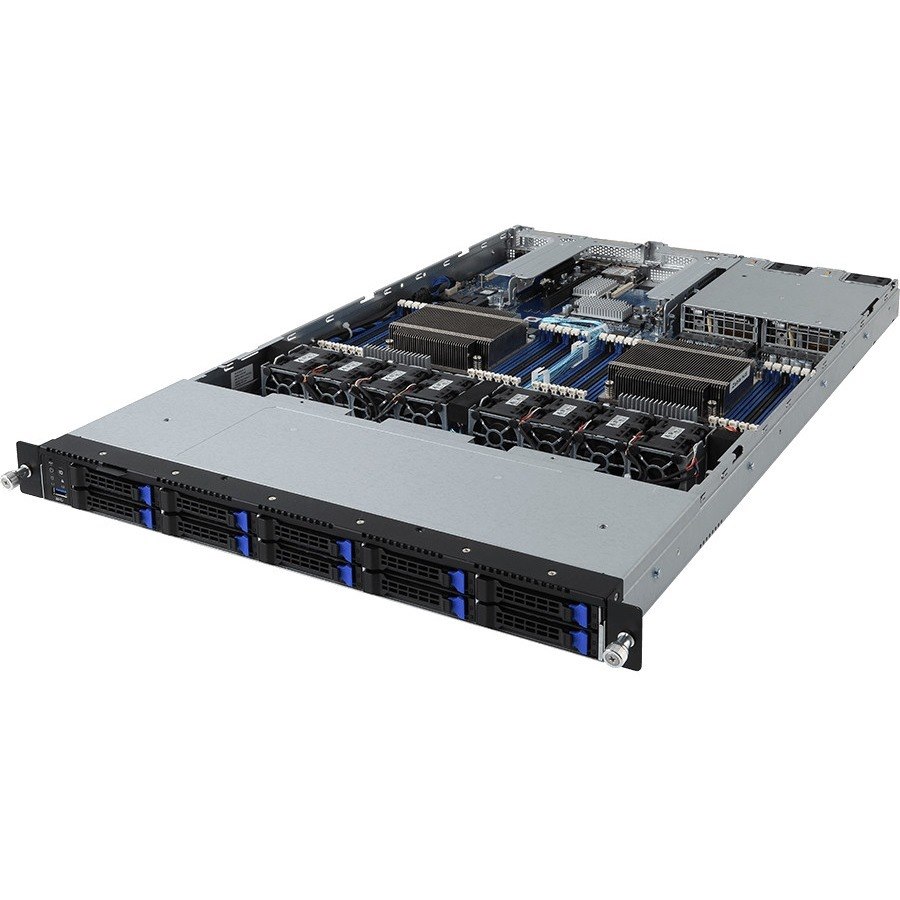 Gigabyte R181-T90 1U Rack Server - 2 x Cavium ThunderX2 CN9975 2 GHz - Serial ATA/600, 12Gb/s SAS Controller