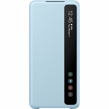 Samsung Smart Clear View Carrying Case (Flap) Samsung Galaxy S20+ 5G Smartphone - Blue Coral