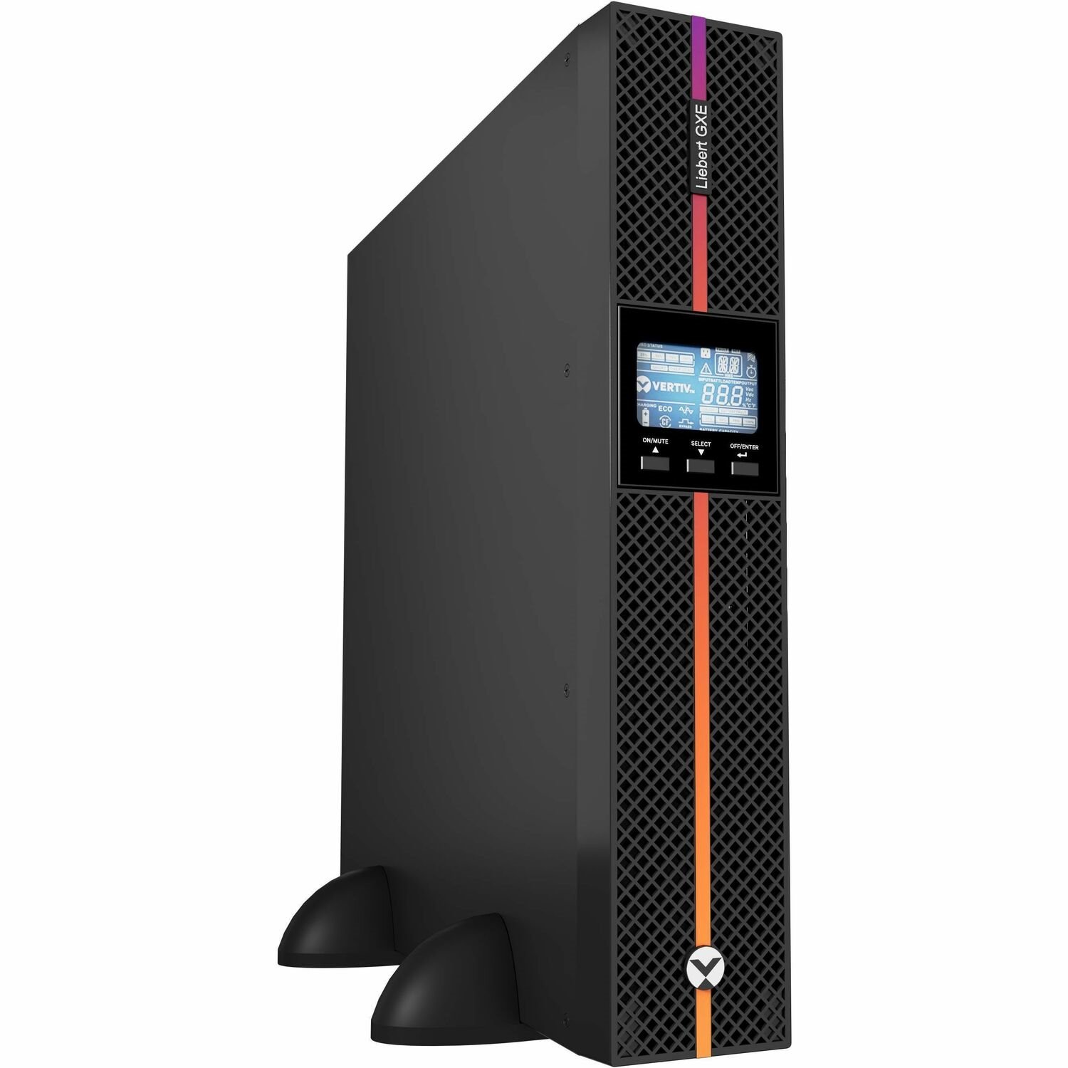 Vertiv Liebert GXE UPS 1000VA/900W 230V Online Double Conversion Rack/Tower | Lead Acid VRLA Battery | Optional battery cabinets (GXE3-1000IRT2UXL)