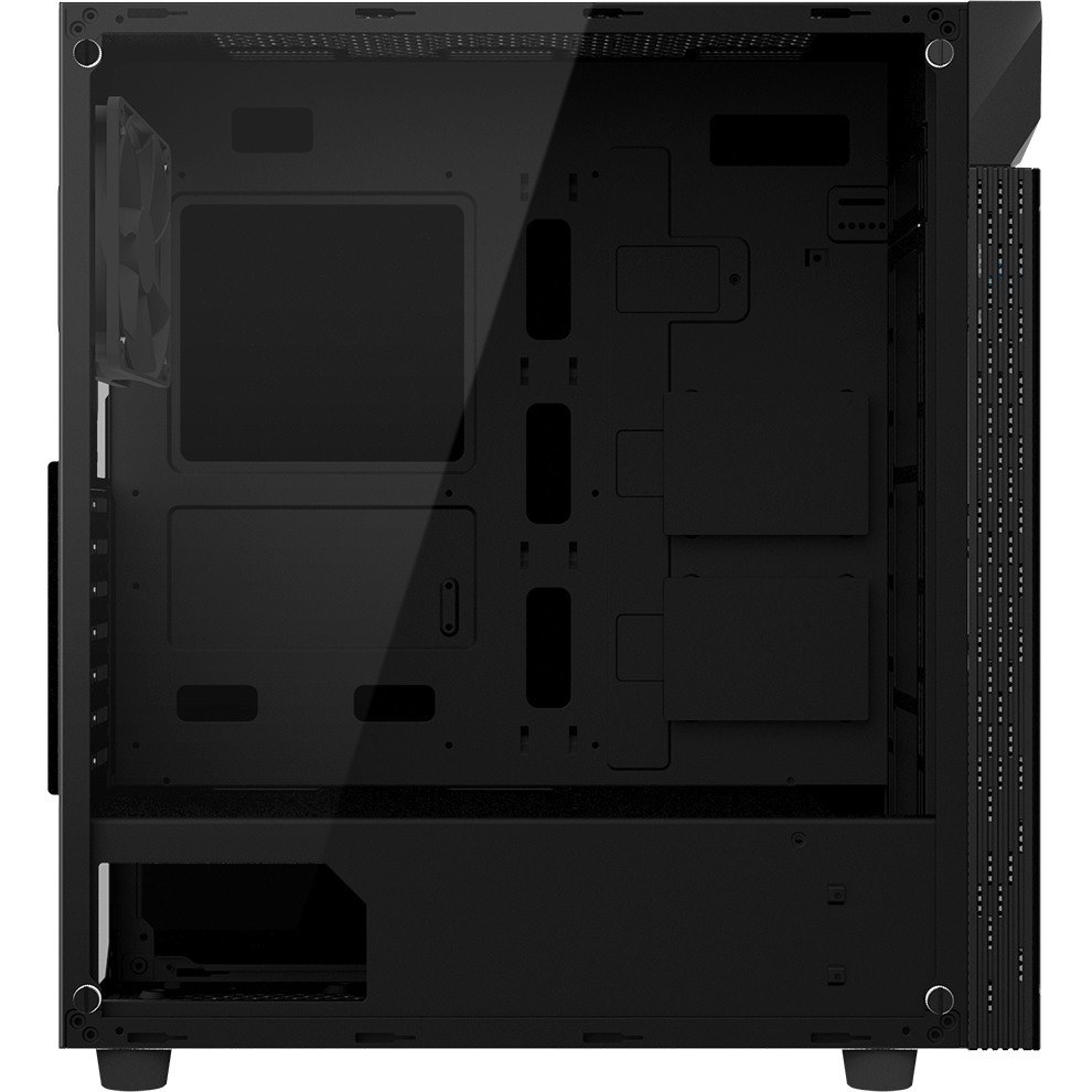 Gigabyte GB-C200G Computer Case - Mini ITX, Micro ATX, ATX Motherboard Supported - Mid-tower - Steel, Glass, Plastic - Black