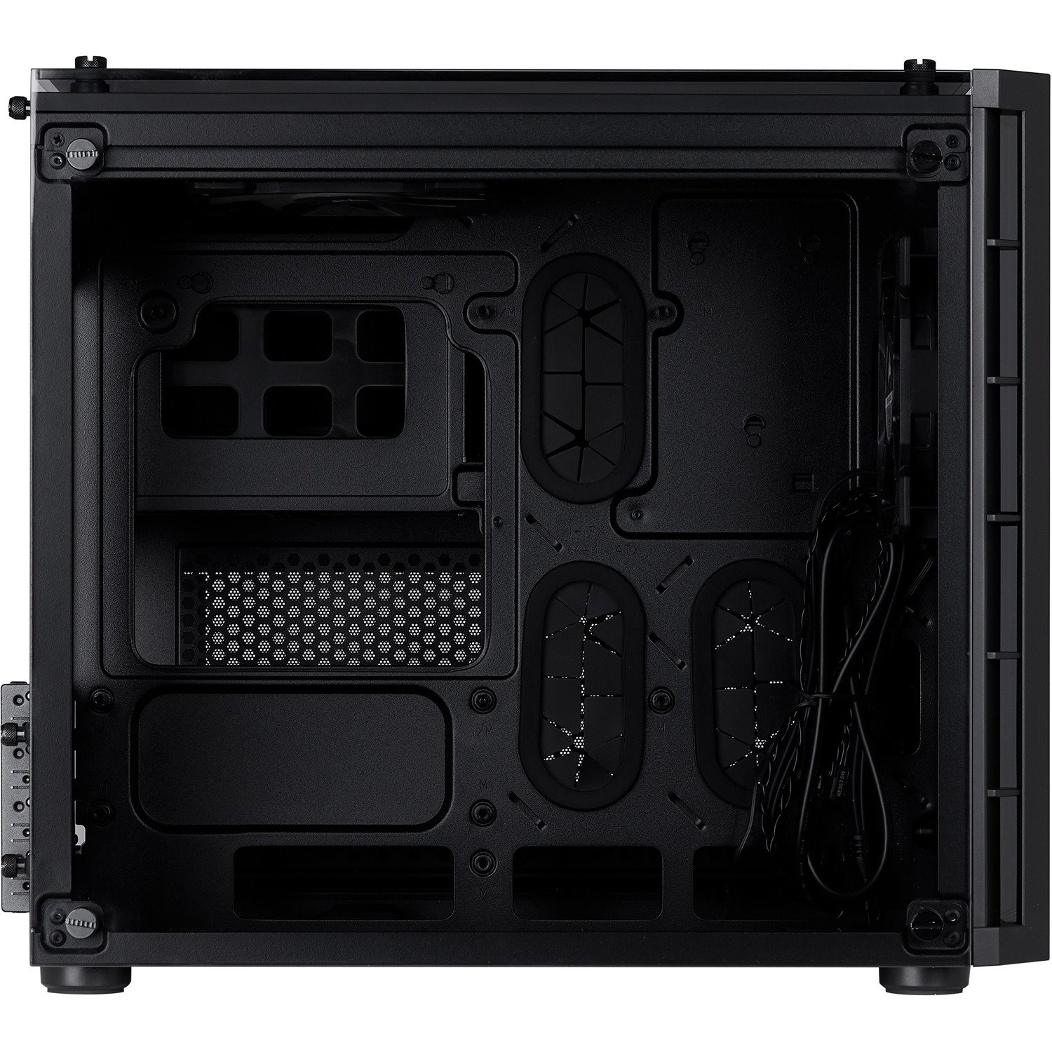 Corsair Crystal 280X Computer Case - Micro ATX Motherboard Supported - Tempered Glass - Black