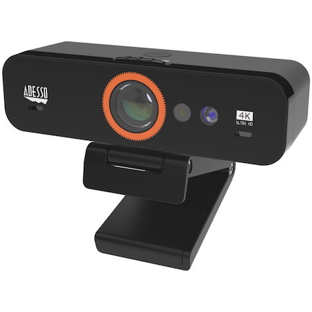 Adesso CyberTrack F4 Webcam - 8 Megapixel - 60 fps - USB 2.0