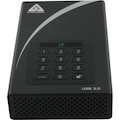 Apricorn Aegis Padlock DT ADT-3PL256-4000 4 TB Desktop Hard Drive - 3.5" External - Black