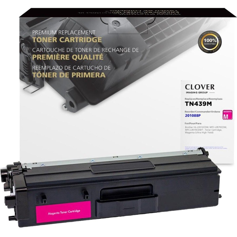 CIG Remanufactured Ultra High Yield Laser Toner Cartridge - Alternative for Brother TN439M (TN439M) - Magenta Each