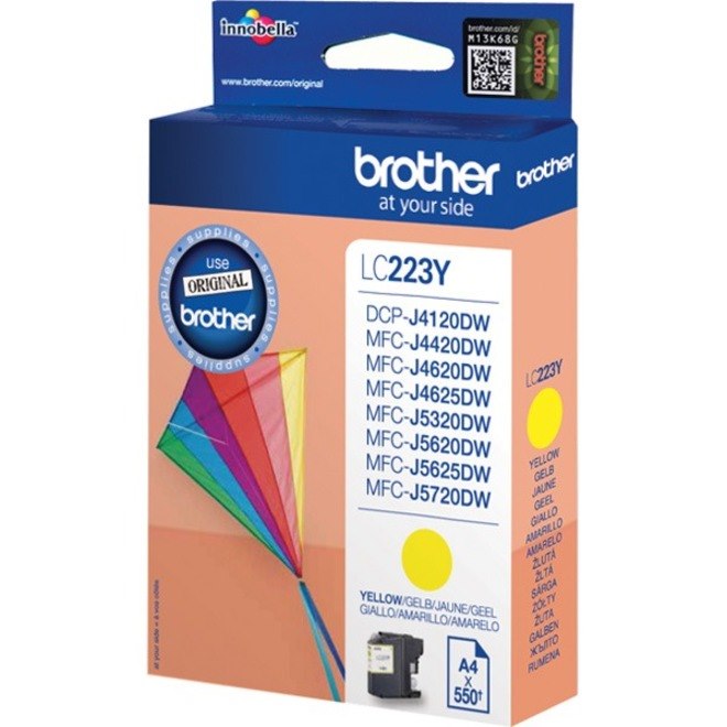 Brother LC-223Y Original Inkjet Ink Cartridge - Yellow Pack