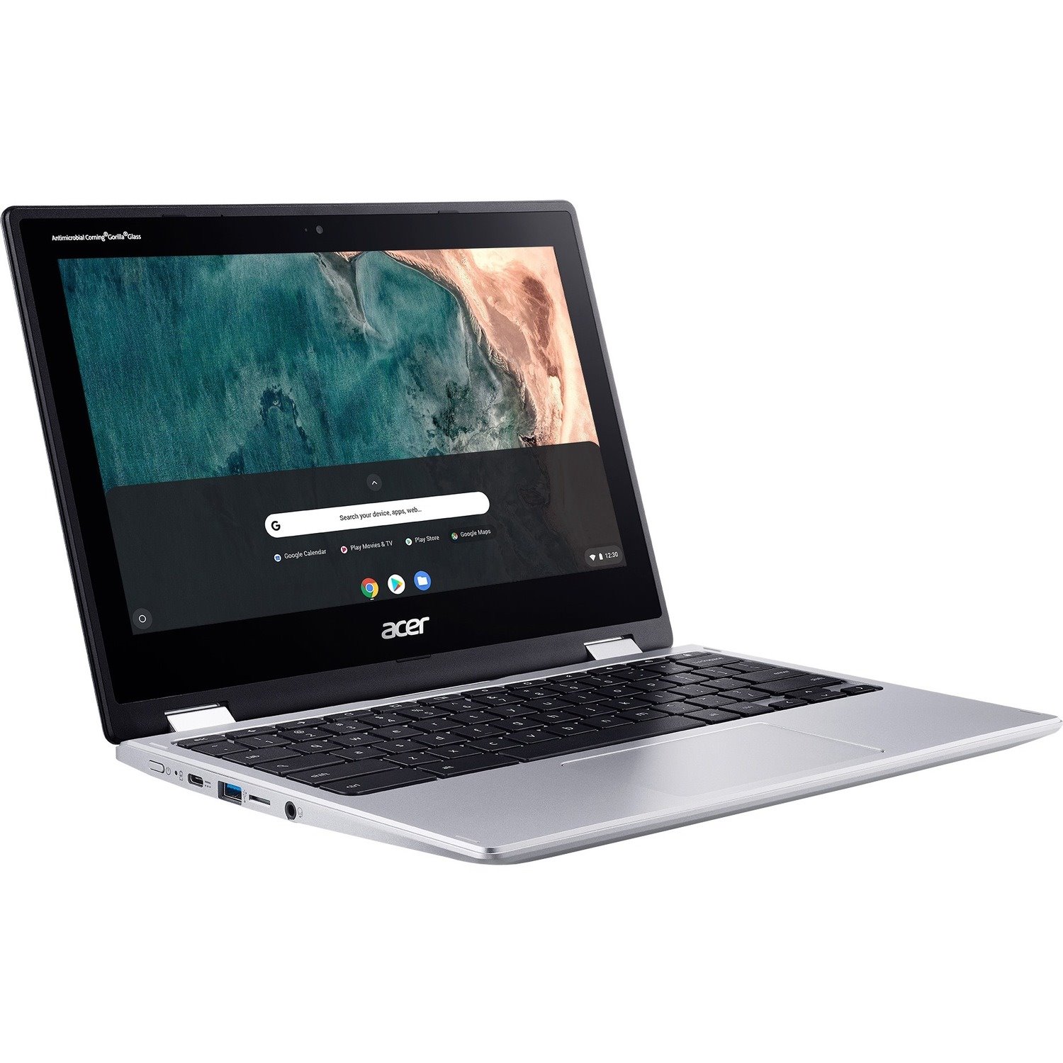 Acer Chromebook Spin 311 CP311-2H CP311-2H-C7QD 11.6" Touchscreen 2 in 1 Chromebook - HD - Intel Celeron N4000 - 4 GB - 64 GB Flash Memory - English (US) Keyboard - Pure Silver