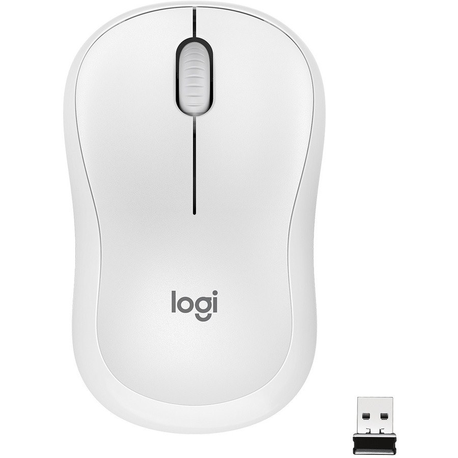 Logitech M220 SILENT Wireless Mouse, 2.4 GHz with USB Receiver, 1000 DPI Optical Tracking, 18-Month Battery, Ambidextrous, Compatible with PC, Mac, Laptop (Off-white)