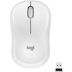 Logitech M220 SILENT Wireless Mouse, 2.4 GHz with USB Receiver, 1000 DPI Optical Tracking, 18-Month Battery, Ambidextrous, Compatible with PC, Mac, Laptop (Off-white)
